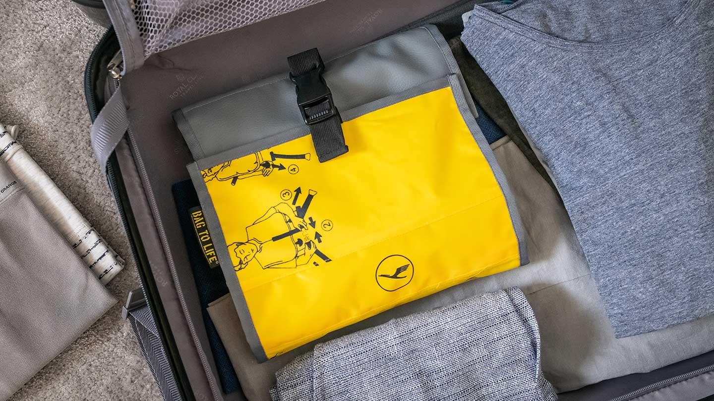 Bag To Life Kulturbeutel Deluxe in der Lufthansa Edition