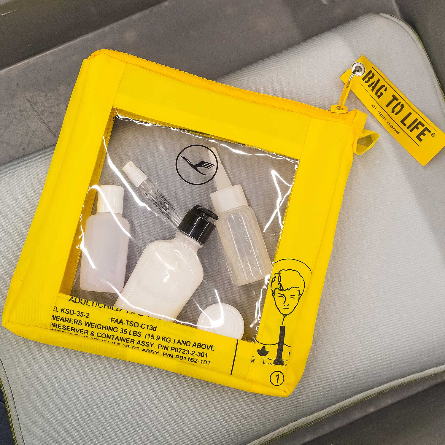 Bag To Life Lufthansa Flüssigkeitsbeutel fürs Handgepäck